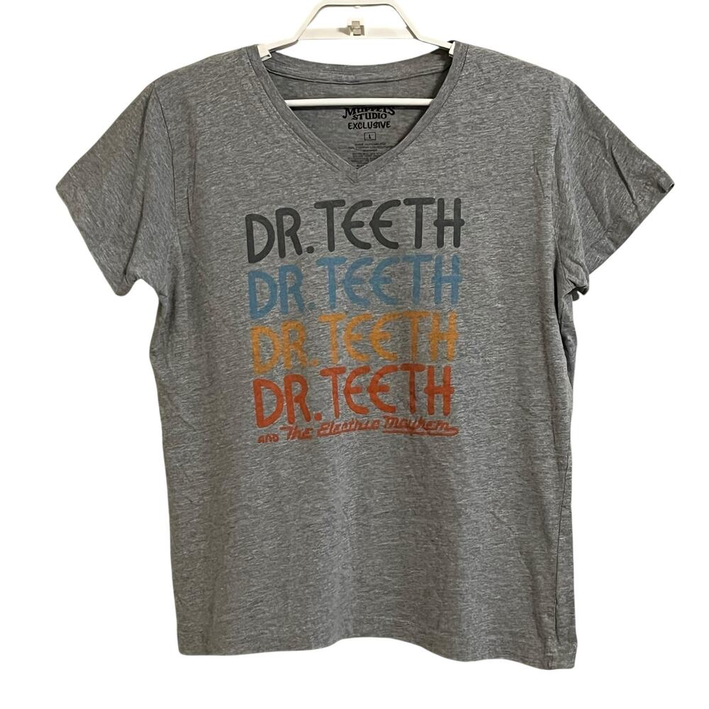 Disney Muppets Dr. Teeth and the Electric Mayhem Vneck Tee